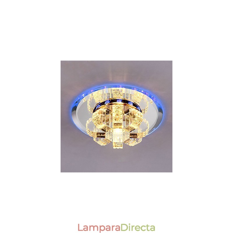 Lámpara de techo de cristal SMD 3W, lámpara creativa, luz de cúpula absorbente