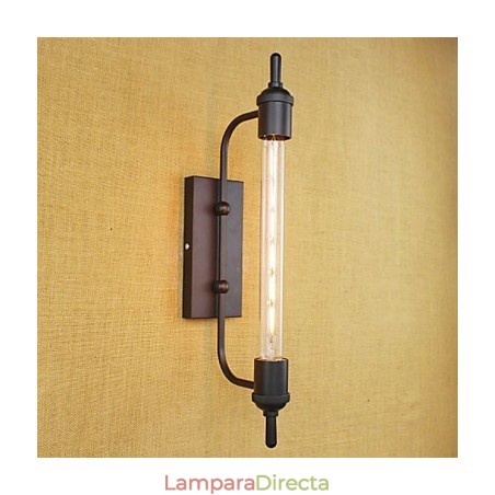 Lámpara de pared decorativa con bombilla Edison estilo flauta, estilo retro y europeo. Lámpara de pared decorativa con bombilla Edison estilo flauta, estilo retro y europeo.
