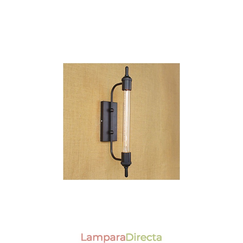 Lámpara de pared decorativa con bombilla Edison estilo flauta, estilo retro y europeo.