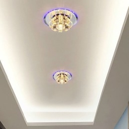 Lámpara de techo de cristal SMD 3W, lámpara creativa, luz de cúpula absorbente
