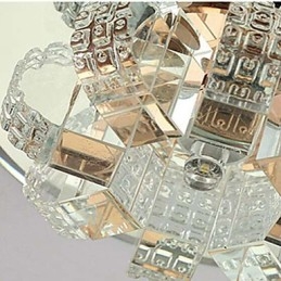 Lámpara de techo de cristal SMD 3W, lámpara creativa, luz de cúpula absorbente