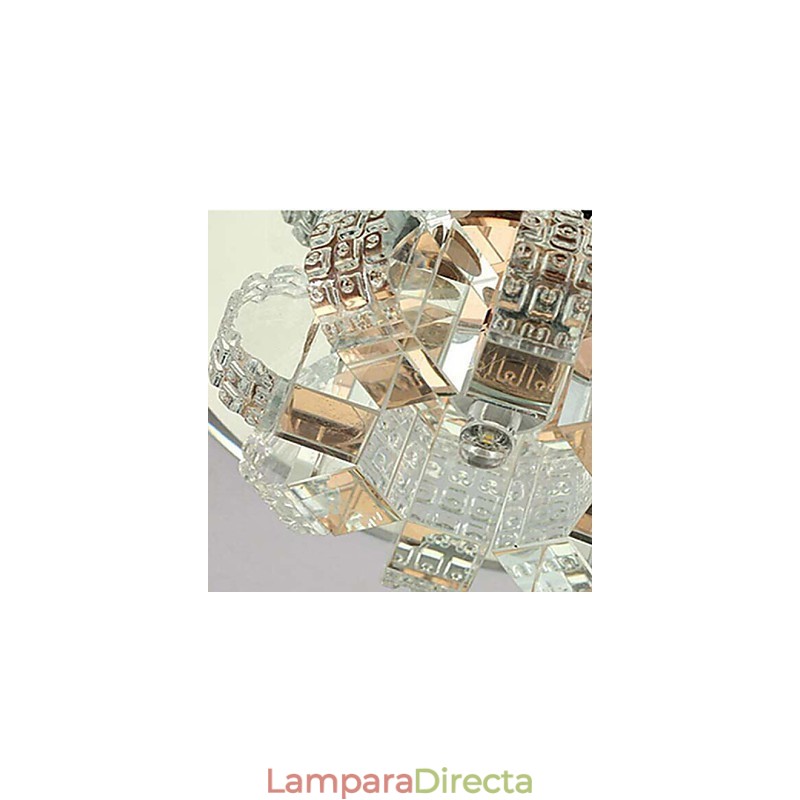 Lámpara de techo de cristal SMD 3W, lámpara creativa, luz de cúpula absorbente
