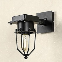 Lámpara de pared de un solo cabezal estilo loft industrial retro