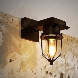 Lámpara de pared de un solo cabezal estilo loft industrial retro