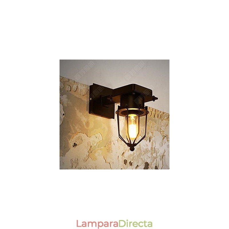 Lámpara de pared de un solo cabezal estilo loft industrial retro