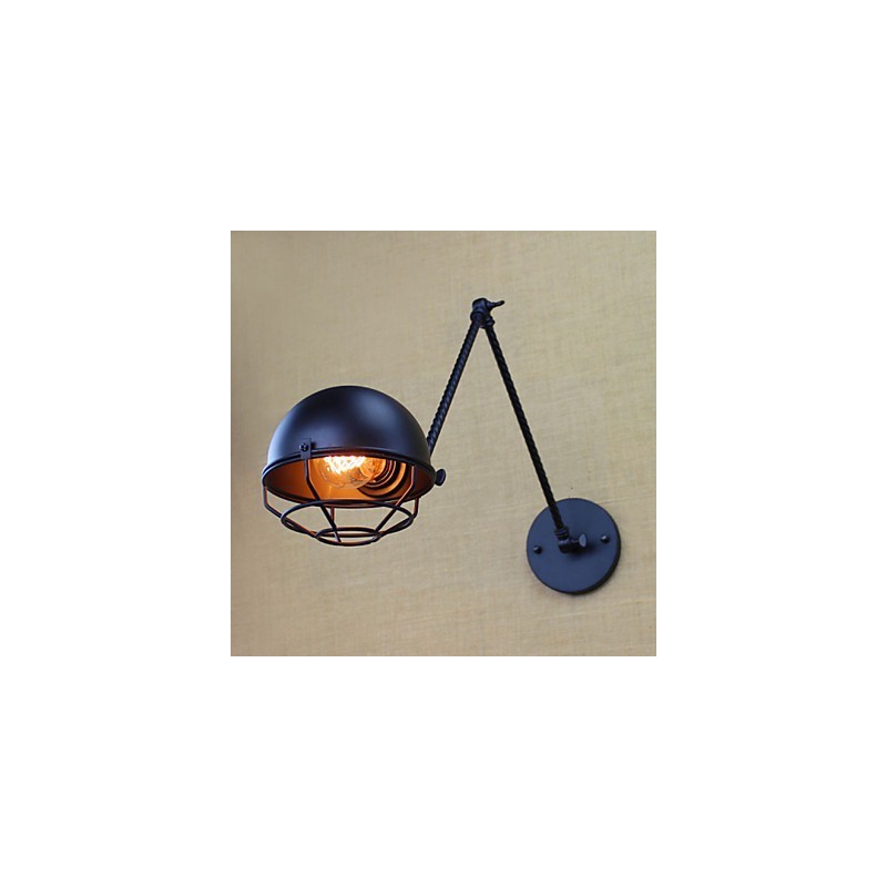 Aplique de pared decorativo creativo retro de doble brazo industrial extranjero americano de brazo largo