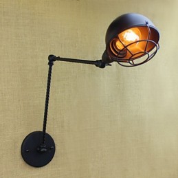 Aplique de pared decorativo creativo retro de doble brazo industrial extranjero americano de brazo largo
