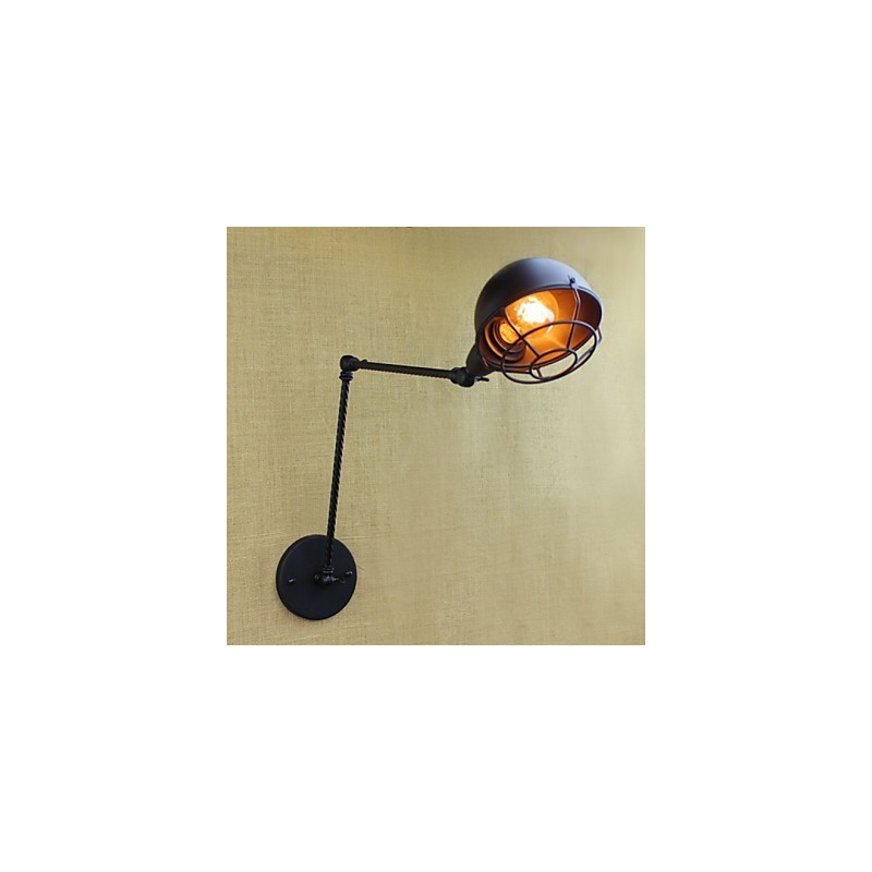Aplique de pared decorativo creativo retro de doble brazo industrial extranjero americano de brazo largo