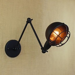 Aplique de pared decorativo creativo retro de doble brazo industrial extranjero americano de brazo largo