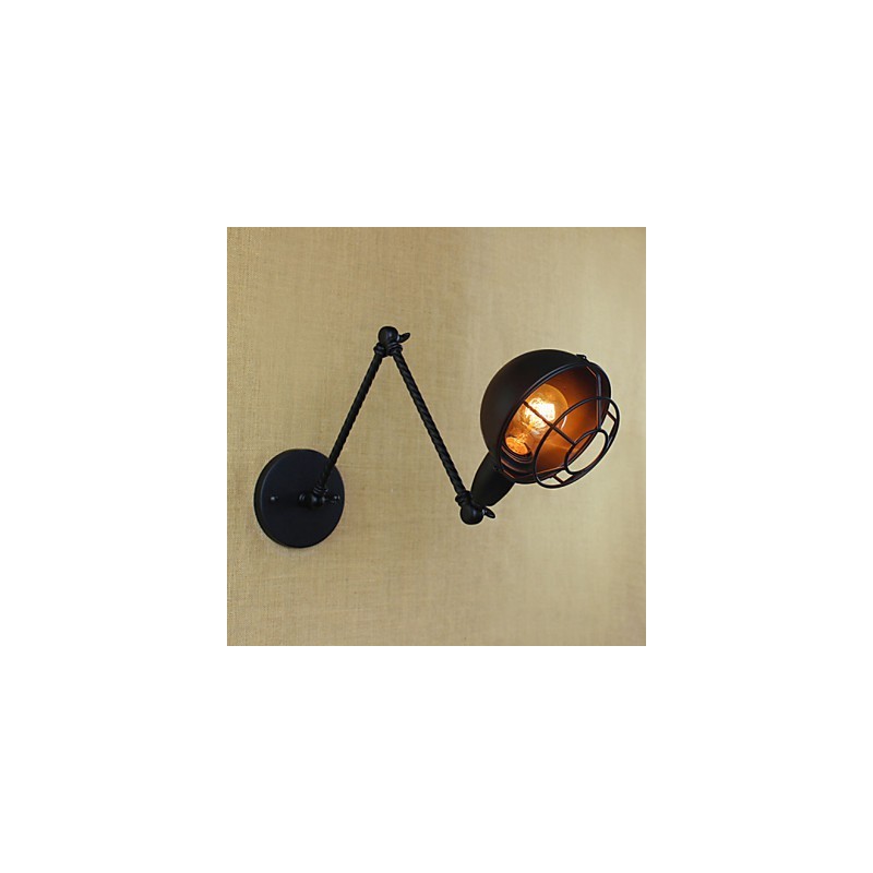 Aplique de pared decorativo creativo retro de doble brazo industrial extranjero americano de brazo largo