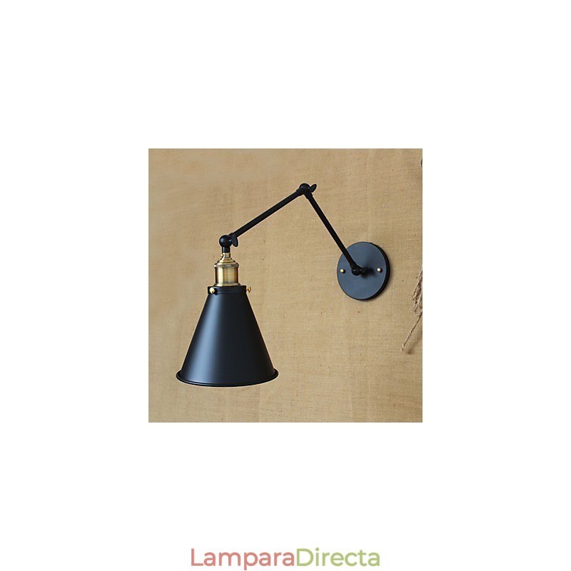 Lámpara de pared minimalista de brazo largo para cama doble, estilo pastoral americano, para pasillo, canal, entrada de almacén