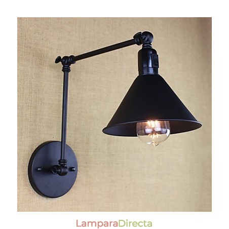 Interruptor de pared doble de brazo largo con cinturón negro mate retro Interruptor de pared doble de brazo largo con cinturón negro mate retro
