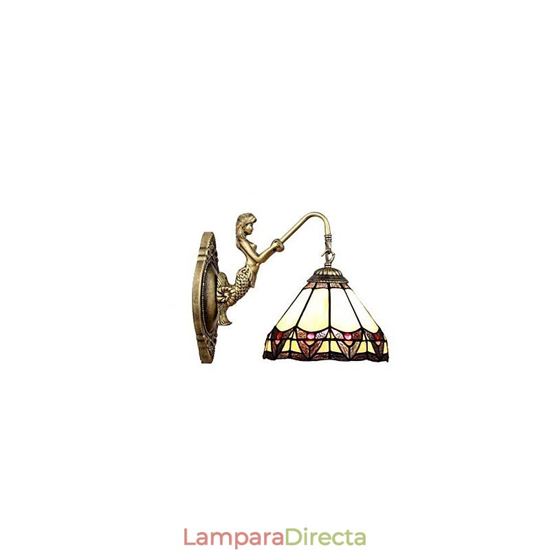 Lámpara de pared de hierro forjado creativa, estilo rural, estilo europeo