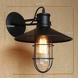 Lámpara de pared para cabecera de cama, estilo americano, para pasillo, bar y decoración