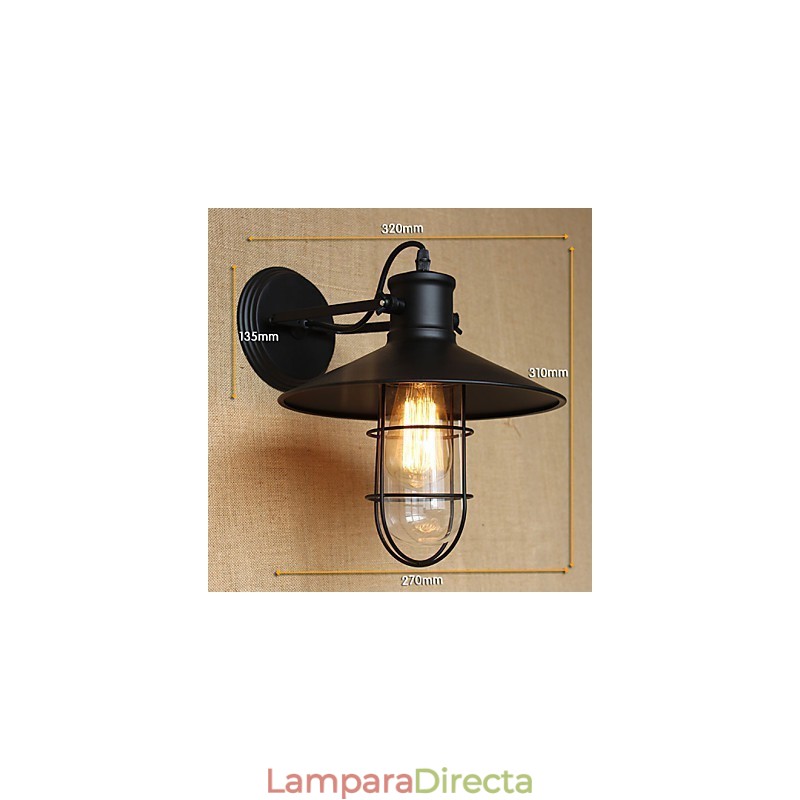Lámpara de pared para cabecera de cama, estilo americano, para pasillo, bar y decoración