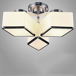 Lámpara de cristal contemporánea moderna de montaje al ras