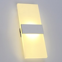 Aplique de pared de acrílico de estilo moderno y sencillo para sala de estar, pasillo, cafetería, dormitorio, habitación infantil, lámpara de noche