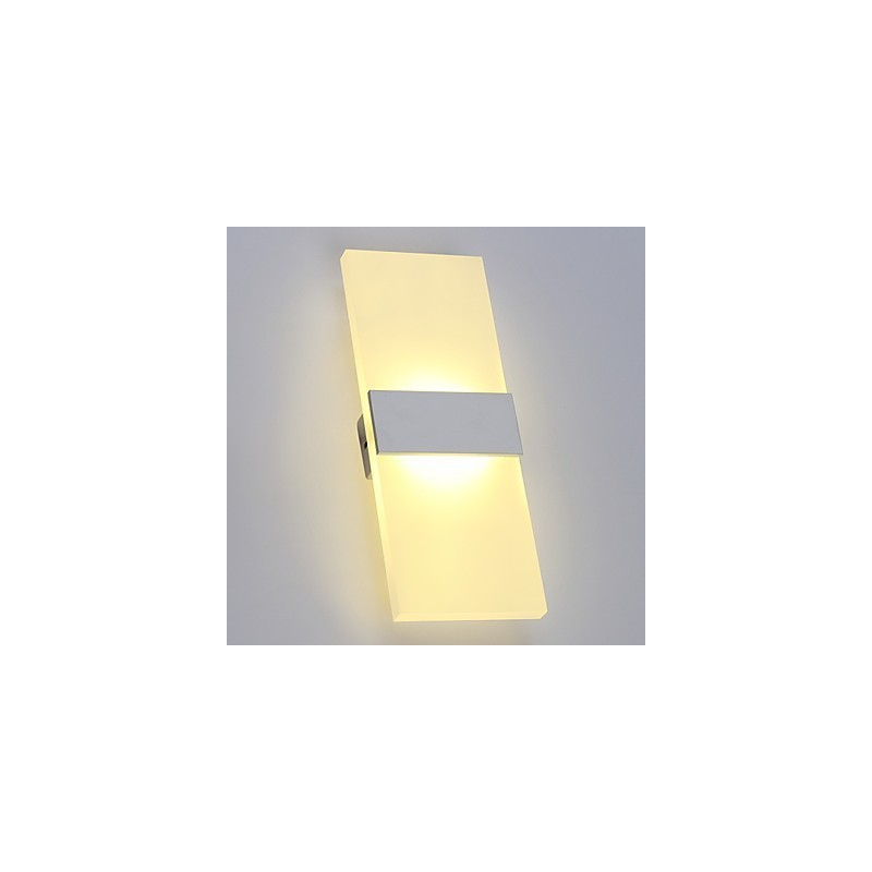 Aplique de pared de acrílico de estilo moderno y sencillo para sala de estar, pasillo, cafetería, dormitorio, habitación infantil, lámpara de noche
