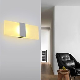 Aplique de pared de acrílico de estilo moderno y sencillo para sala de estar, pasillo, cafetería, dormitorio, habitación infantil, lámpara de noche