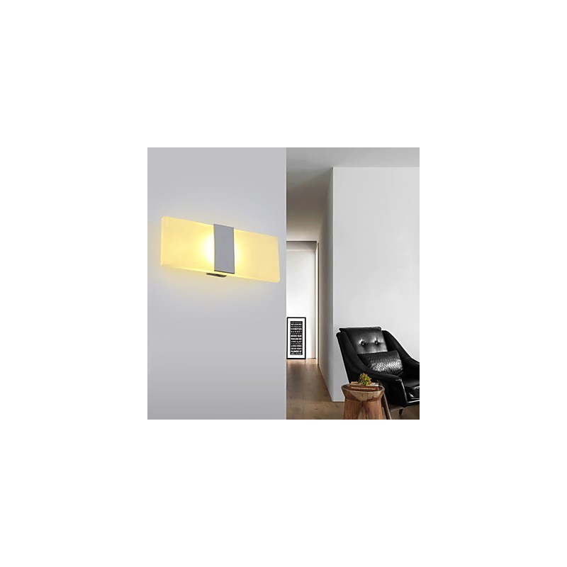 Aplique de pared de acrílico de estilo moderno y sencillo para sala de estar, pasillo, cafetería, dormitorio, habitación infantil, lámpara de noche