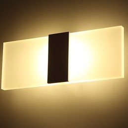 Aplique de pared de acrílico de estilo moderno y sencillo para sala de estar, pasillo, cafetería, dormitorio, habitación infantil, lámpara de noche