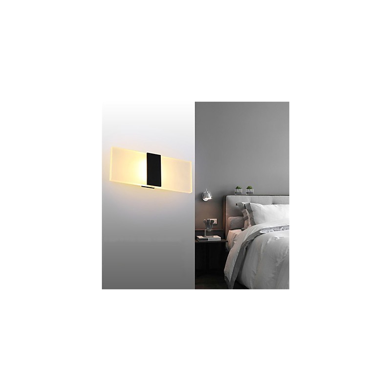 Aplique de pared de acrílico de estilo moderno y sencillo para sala de estar, pasillo, cafetería, dormitorio, habitación infantil, lámpara de noche