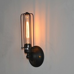 Lámpara de pared de hierro vintage americana