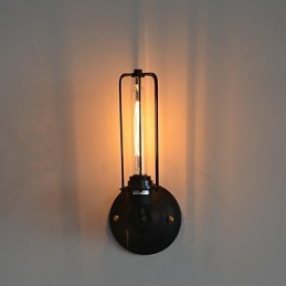 Lámpara de pared de hierro vintage americana