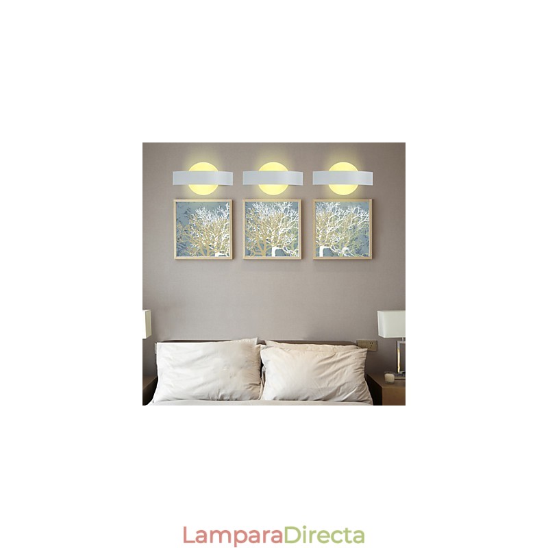 Iluminación de baño Bañadores de pared Apliques de pared de lectura Mini estilo Moderno Contemporáneo Metal