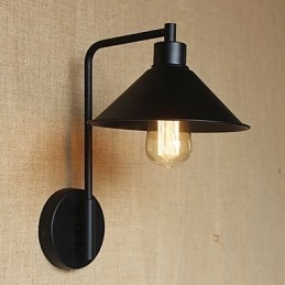 Aplique de pared decorativo de hierro para pasillo, almacén, balcón, porche, minimalista y moderno