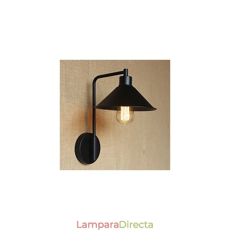 Aplique de pared decorativo de hierro para pasillo, almacén, balcón, porche, minimalista y moderno