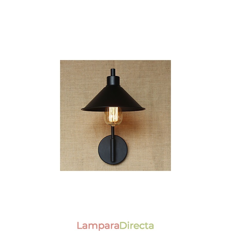 Aplique de pared decorativo de hierro para pasillo, almacén, balcón, porche, minimalista y moderno
