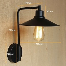 Aplique de pared decorativo retro de hierro forjado