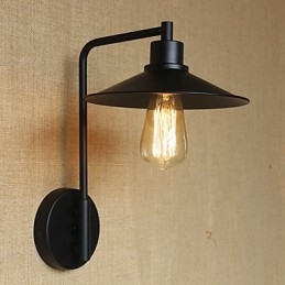 Aplique de pared decorativo retro de hierro forjado