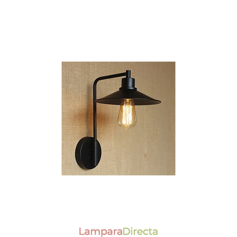 Aplique de pared decorativo retro de hierro forjado