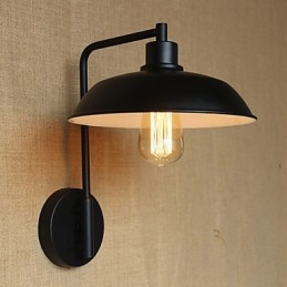 Aplique de pared de hierro clásico y sencillo para decoración del hogar