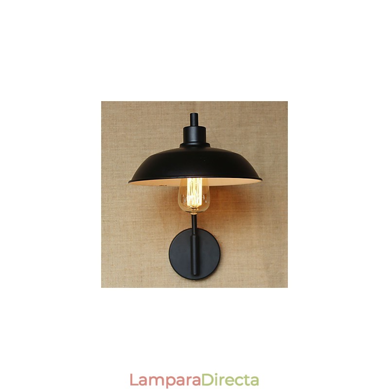 Aplique de pared de hierro clásico y sencillo para decoración del hogar