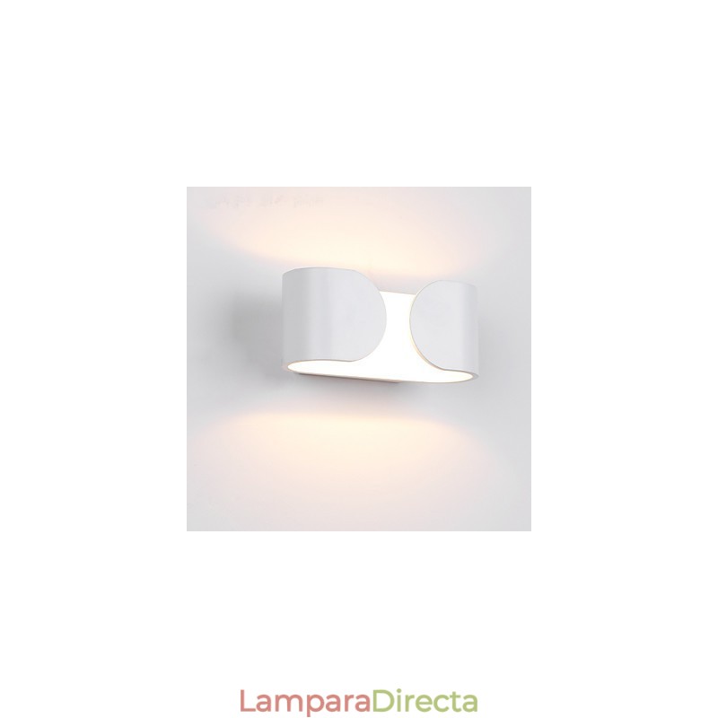 Apliques de pared de metal contemporáneos modernos de 6 W