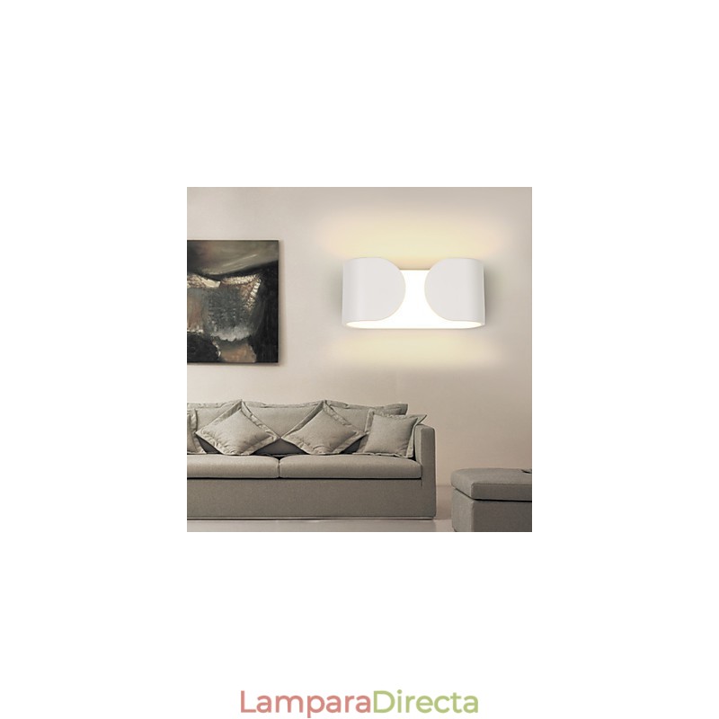 Apliques de pared de metal contemporáneos modernos de 6 W