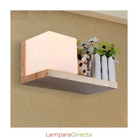 Lámpara de pared de una luz y cristal Lámpara de pared de una luz y cristal