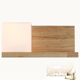 Lámpara de pared de una luz y cristal