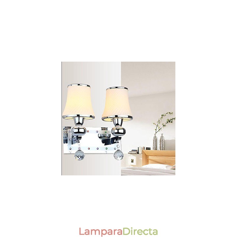 Lámparas de pared de cristal creativas, contemporáneas y contraídas.
