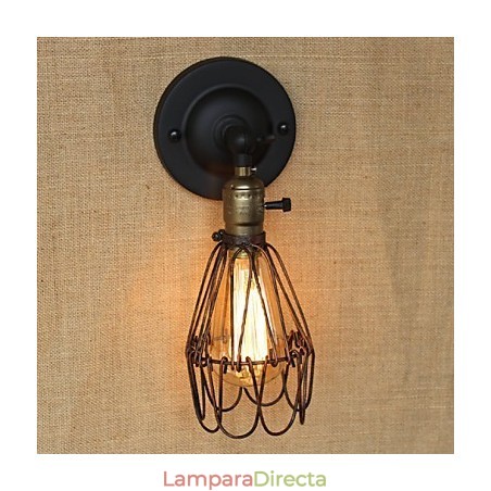 Aplique de pared decorativo de malla de hierro oxidado con valla de estilo industrial americano Aplique de pared decorativo de malla de hierro oxidado con valla de estilo industrial americano