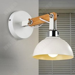 Lámpara de pared creativa americana de madera maciza para dormitorio, pasillo, escaleras, cabecera de cama.
