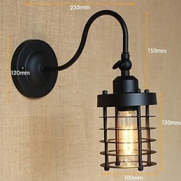 Arte de pared decorativo minimalista en negro mate estilo country americano