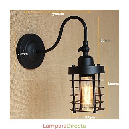 Arte de pared decorativo minimalista en negro mate estilo country americano Arte de pared decorativo minimalista en negro mate estilo country americano