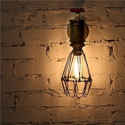 Lámparas de pared vintage de tubería de agua industrial, lámpara Edison para loft, para bar, restaurante, accesorios de pared, iluminación.