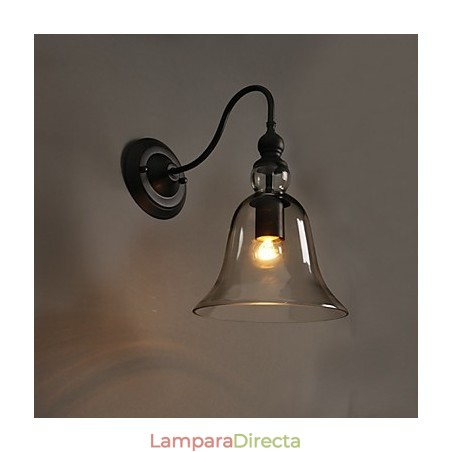 Lámpara de pared de cristal con forma de campana que restaura las antiguas formas de iluminación del jardín. Lámpara de pared de cristal con forma de campana que restaura las antiguas formas de iluminación del jardín.