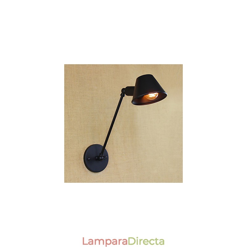 Aplique de pared de hierro simple retro