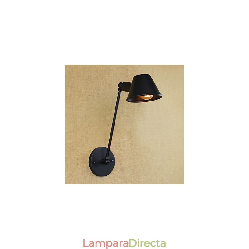 Aplique de pared de hierro simple retro